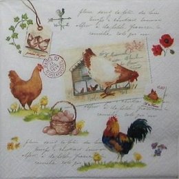 12088. Куриная семья и письмена