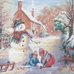 12168. Снеговик и дети