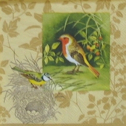 12208. Птички и гнезда. 15 шт., 16 руб/шт