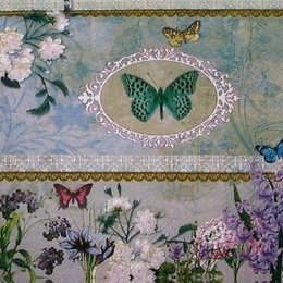 12257. Бабочки в саду