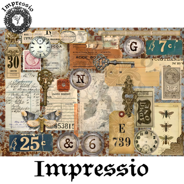 18968. Декупажная карта  Impressio, плотность 45 г/м2