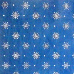 24198. Снежинки на синем. 10 шт., 8 руб/шт