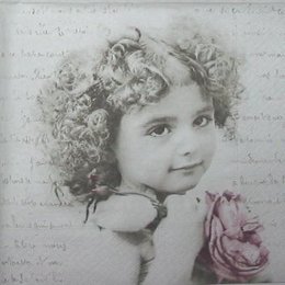 3494. Малышка с розой. 10 шт., 31 руб/шт