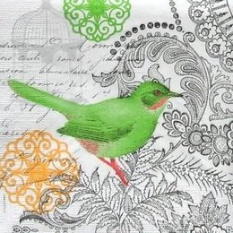 4904. Зеленая птичка.