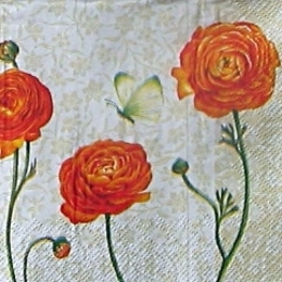 9252. Оранжевые цветы. 10 шт., 6.5 руб/шт