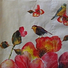 9315. Птички на цветах