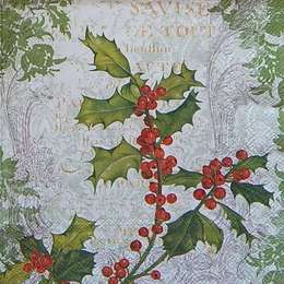 9655. Рождественская ягода с зеленым узором. 5 шт., 18 руб/шт
