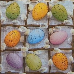 9981. Верба и  пасхальные яйца