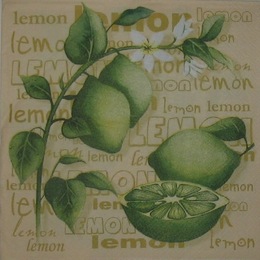 1265. Лимоны на желтом