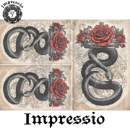 219213. Рисовая декупажная карта Impressio. 25 г/м2