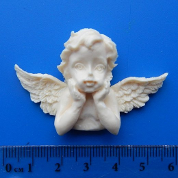 Пл/91. Декор ангел с крыльями, пластик. опт.