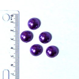 hm-1171. Полубусины, пурпурный, 5 шт., 8 руб/шт